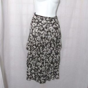 Diane Von Furstenberg Skirt Ruffle 6 Silk Jersey